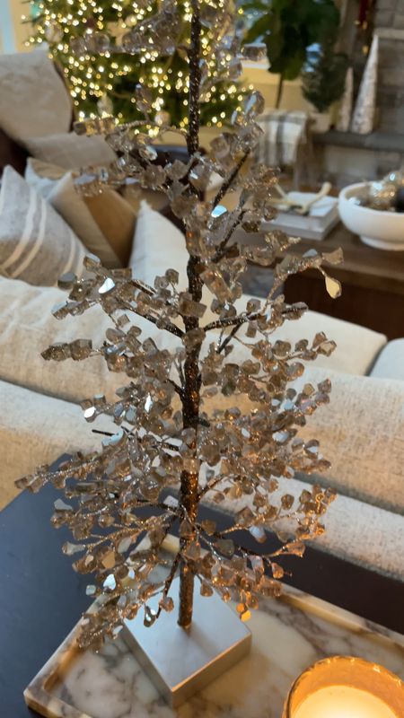 These beautiful little trees from pottery barn will be coming out every year! I love the mirrored glass and how the branches are flexible!

#LTKSeasonal #LTKsalealert #LTKhome