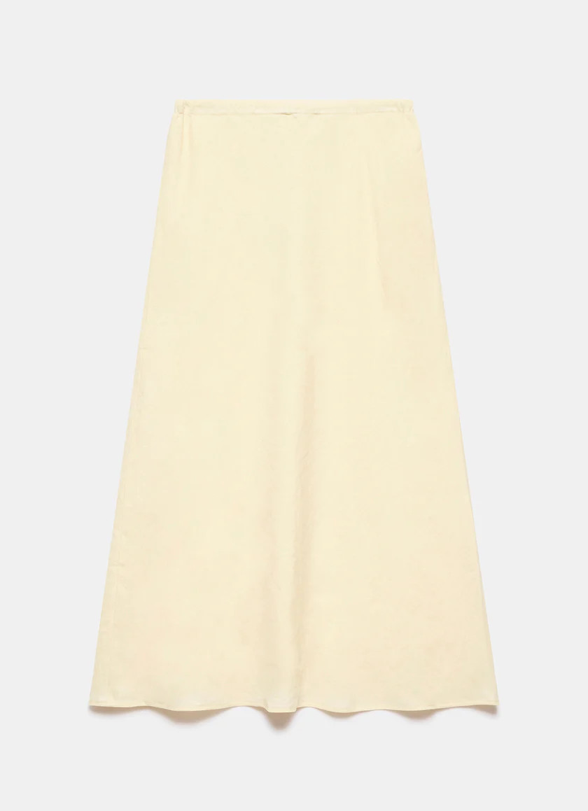 Yellow Linen Maxi Skirt | Mint Velvet