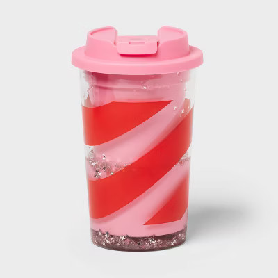 Kids' 12 fl oz Snowglobe Tumbler Pink/Red - Pillowfort™ | Target