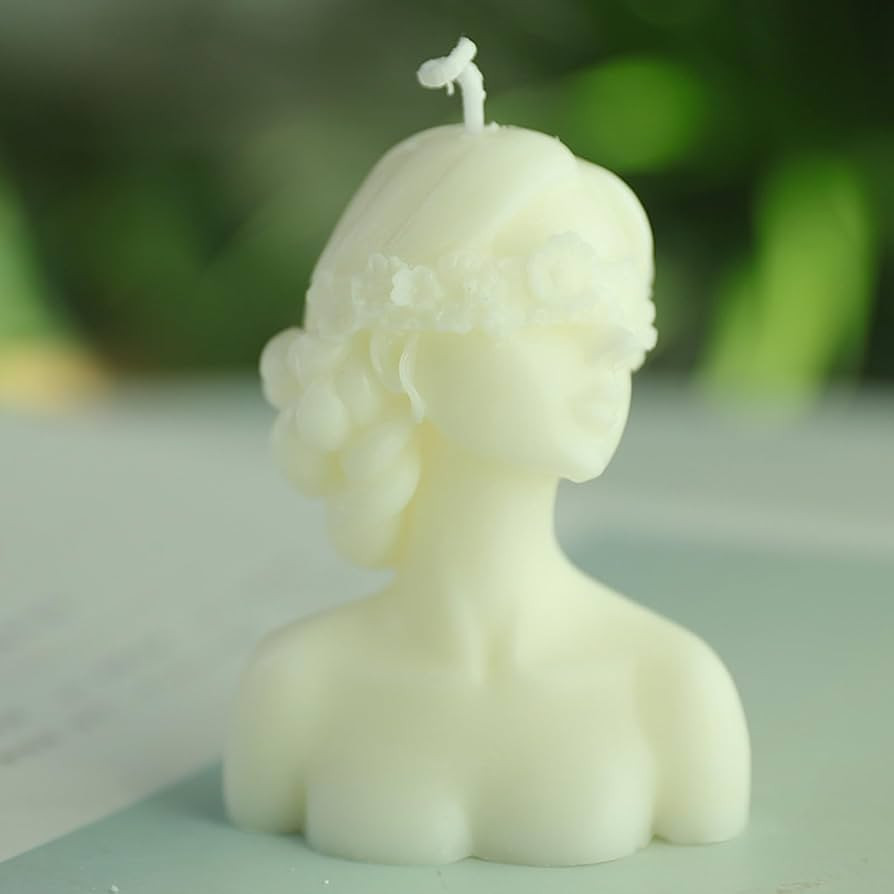 Maiden Bust Statue Scented Candle,100G Aroma Soy Wax Greek Vegan Aesthetic Decorative Candle for ... | Amazon (US)