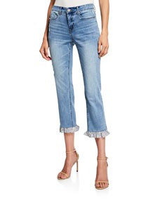Ruffle-Cuff Cropped Jeans | Lastcall