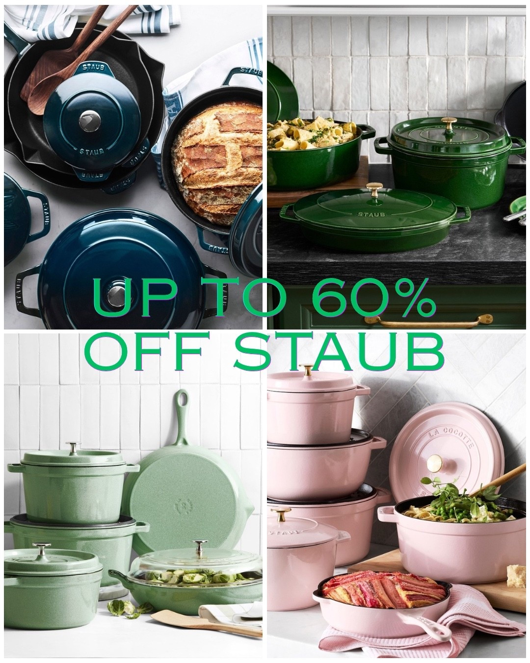 Save up to 60% on Staub!

Keywords: cast iron, pans, Dutch oven, skillet, set, kitchen set, cookware, sale, deal, sale alert, discount, home, pot

#LTKSaleAlert #LTKHome #LTKfoodie