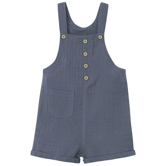Infant & Toddler Neutral Slate Blue Gauze Shortall | Gerber Childrenswear