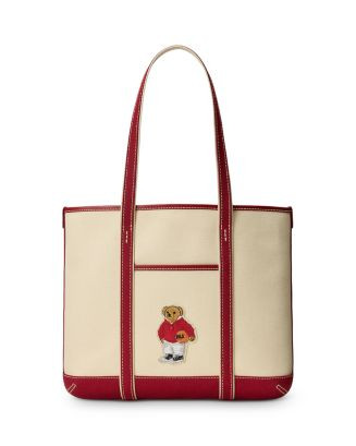 Polo Ralph Lauren Polo Bear Canvas Small Shopper Tote  | Bloomingdale's Handbags | Bloomingdale's (US)
