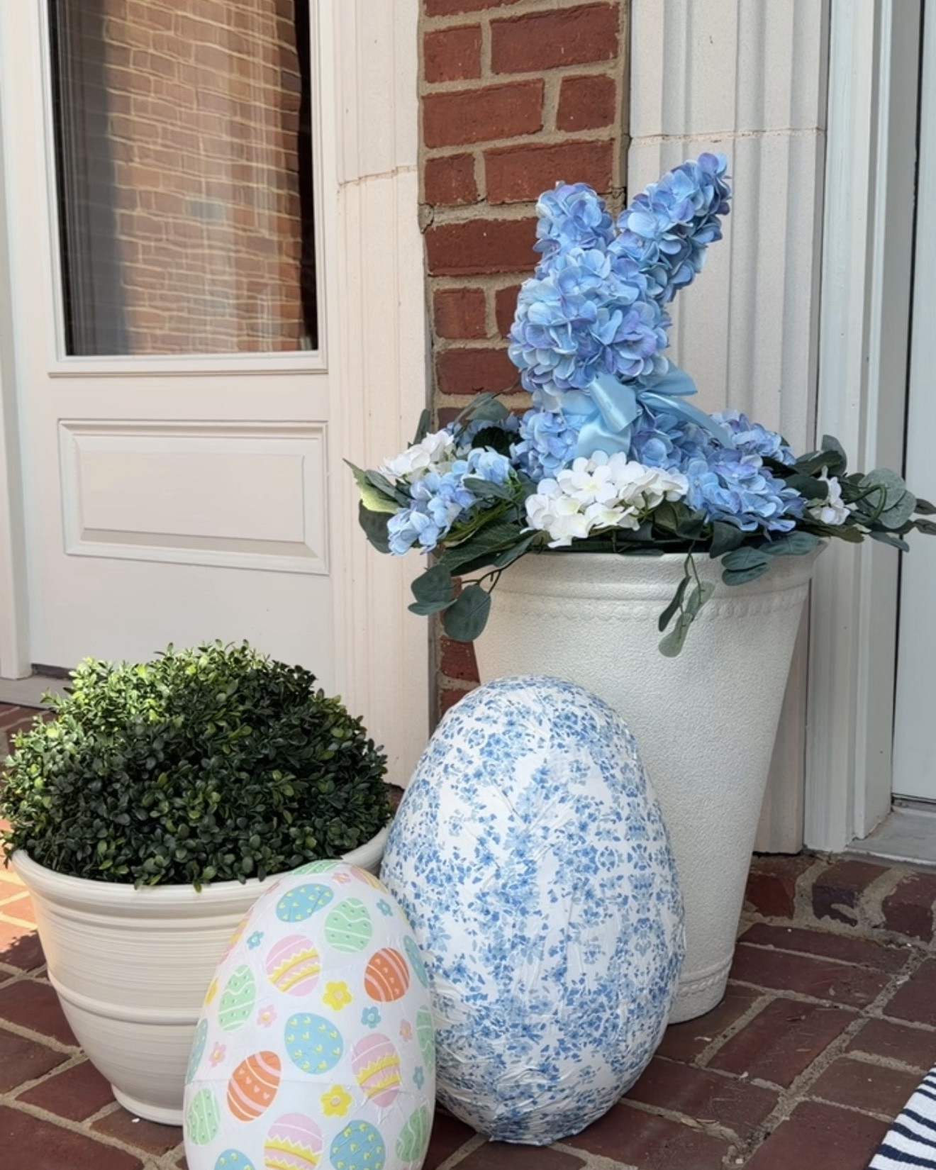 DIY spring porch Easter refresh