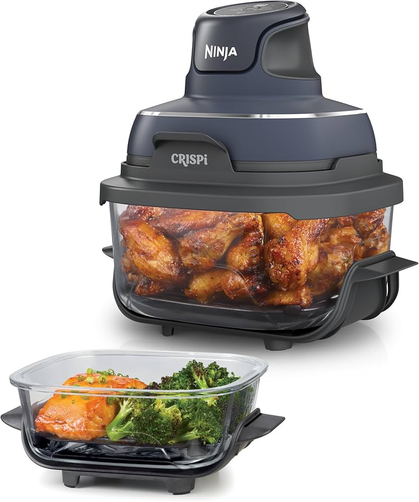 Ninja CRISPi tragbare Air fryer Heißluftfritteuse, 3,8 l, 4-in-1: Heißluftfrittieren, Braten, W... | Amazon (DE)