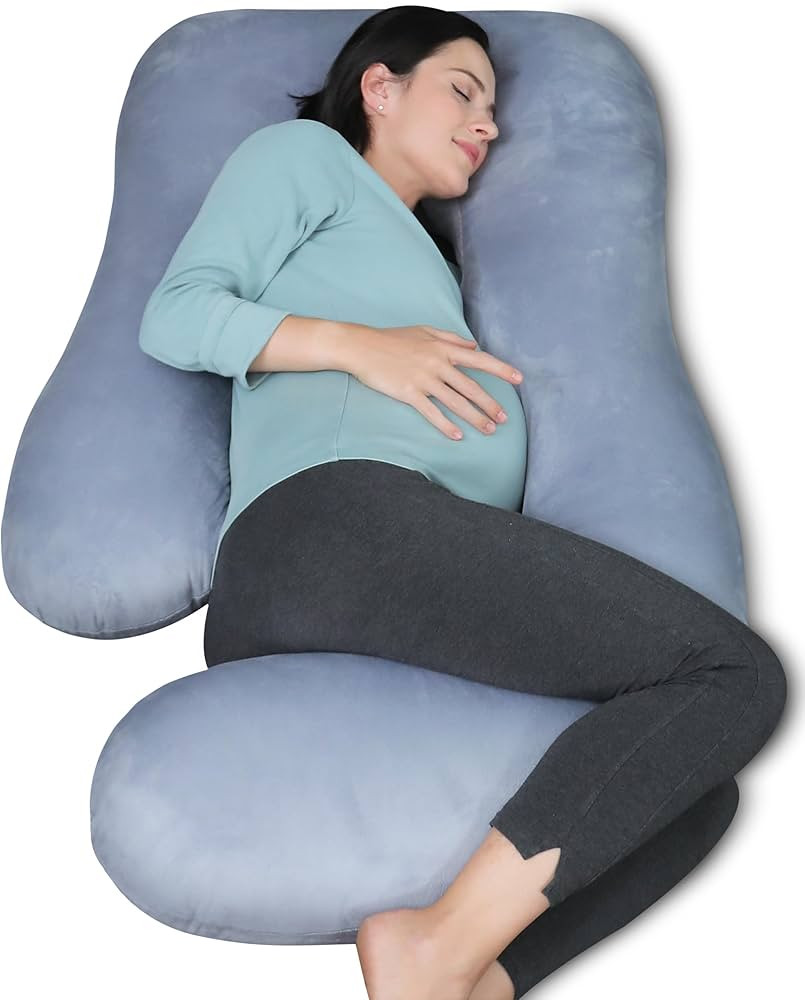 MOON PARK Pregnancy Pillows for Sleeping - U Shaped Full Body Maternity Pillow with Removable Cov... | Amazon (US)