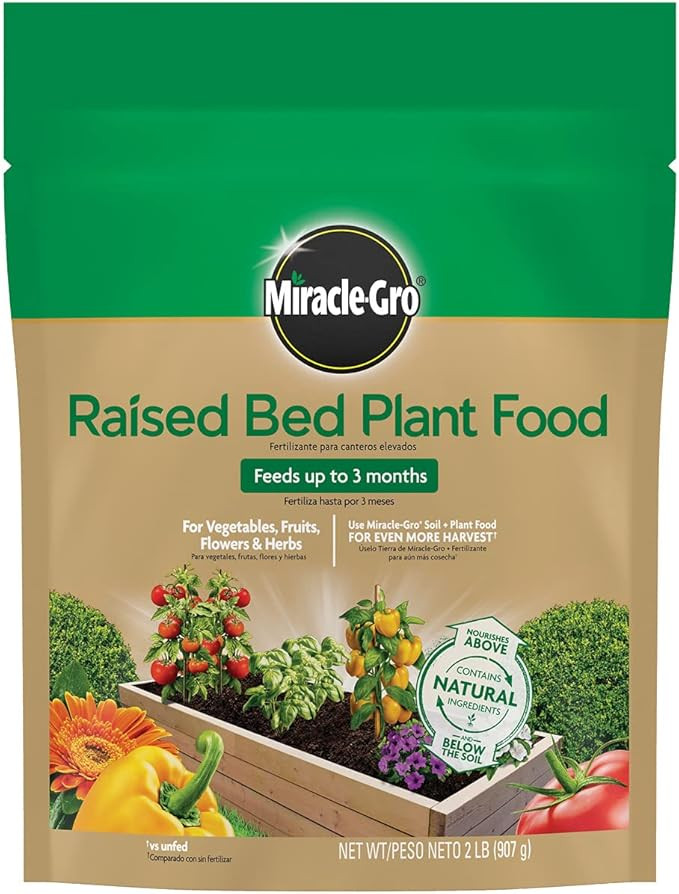 Miracle-Gro Raised Bed Plant Food, 2-Pound | Amazon (US)