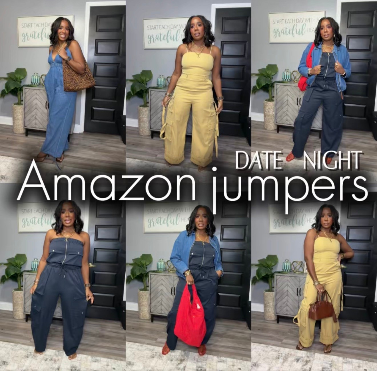 Amazon understood the assignment with these date night jumpers 😍✨
Easy, elevated, and the kind of pieces you can dress up or keep casual depending on the vibe 💃🏾

From dinner dates 🍝 to rooftop nights 🌆 to vacation looks ✈️ — these are giving effortless confidence every time.

Which one are you choosing?! 👀

SIZING REFERENCE/stats- 5’5”, 165 lbs, size 10

#amazonfinds #datenightoutfit #amazonfashion #jumpsuitstyle #over40style #affordablefashion #momstyle #styleover40 #ootdinspo #amazon