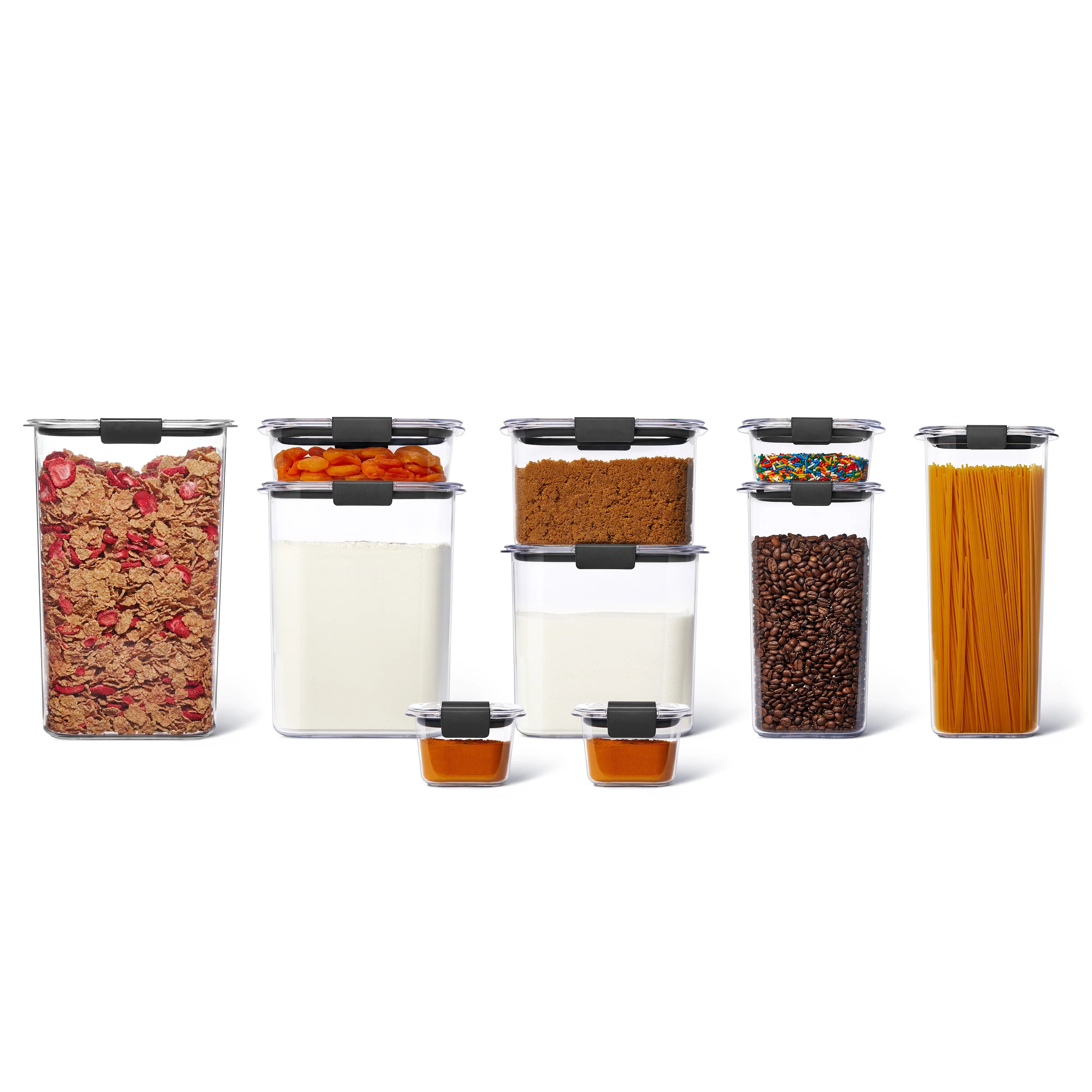 Rubbermaid Brilliance Variety Set of 10 Pantry Organization and Food Storage Containers, Kitchen ... | Walmart (US)