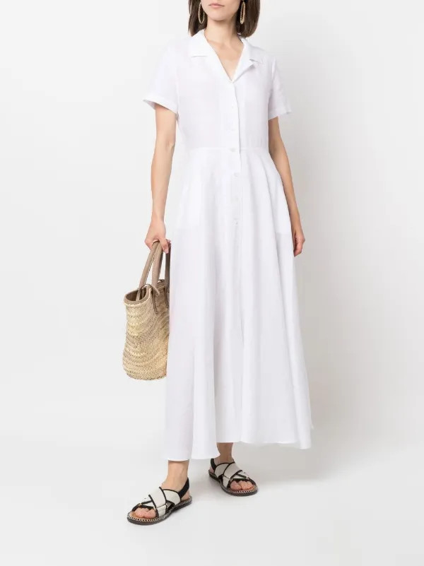 notched-collar shirt dress | Farfetch (RoW)