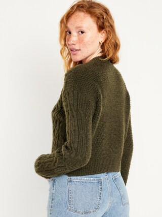 Cable-Knit Cardigan Sweater for Women | Old Navy (US)
