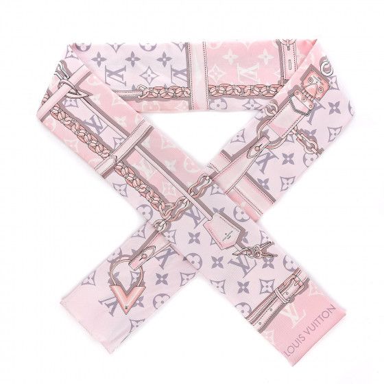 LOUIS VUITTON Silk Monogram Confidential Bandeau Light Pink | Fashionphile