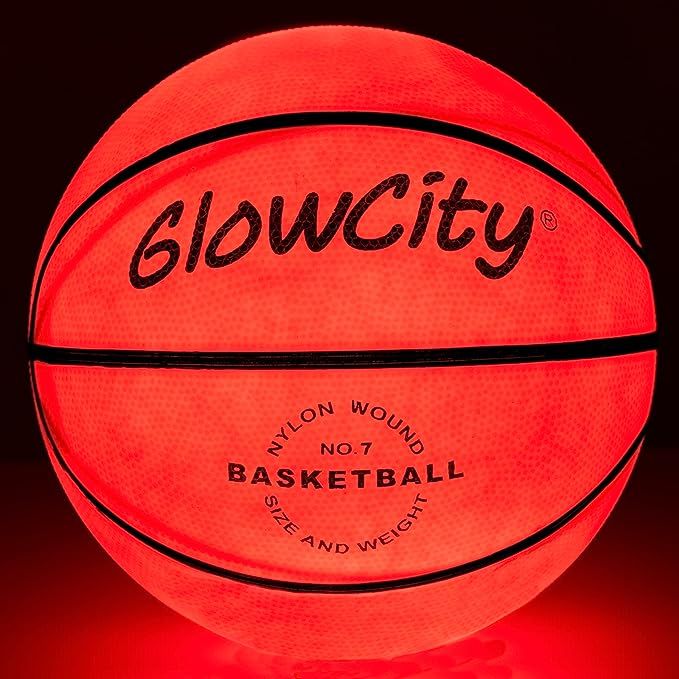 GlowCity Glow in The Dark Basketball - Light Up, Indoor or Outdoor Basketballs with 2 LED Lights ... | Amazon (US)