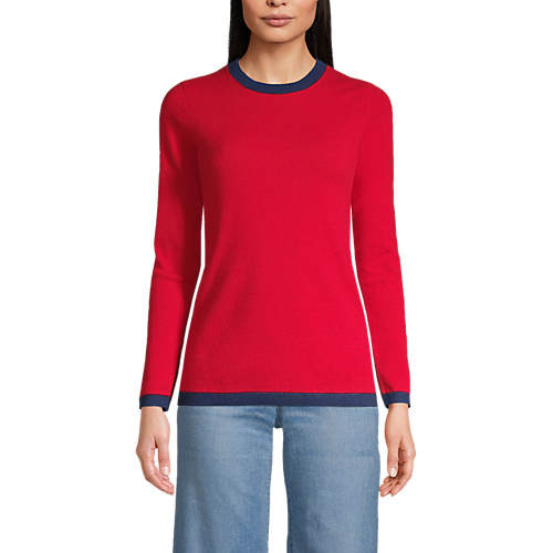 Women's Cashmere Crewneck Sweater | Lands' End (US)
