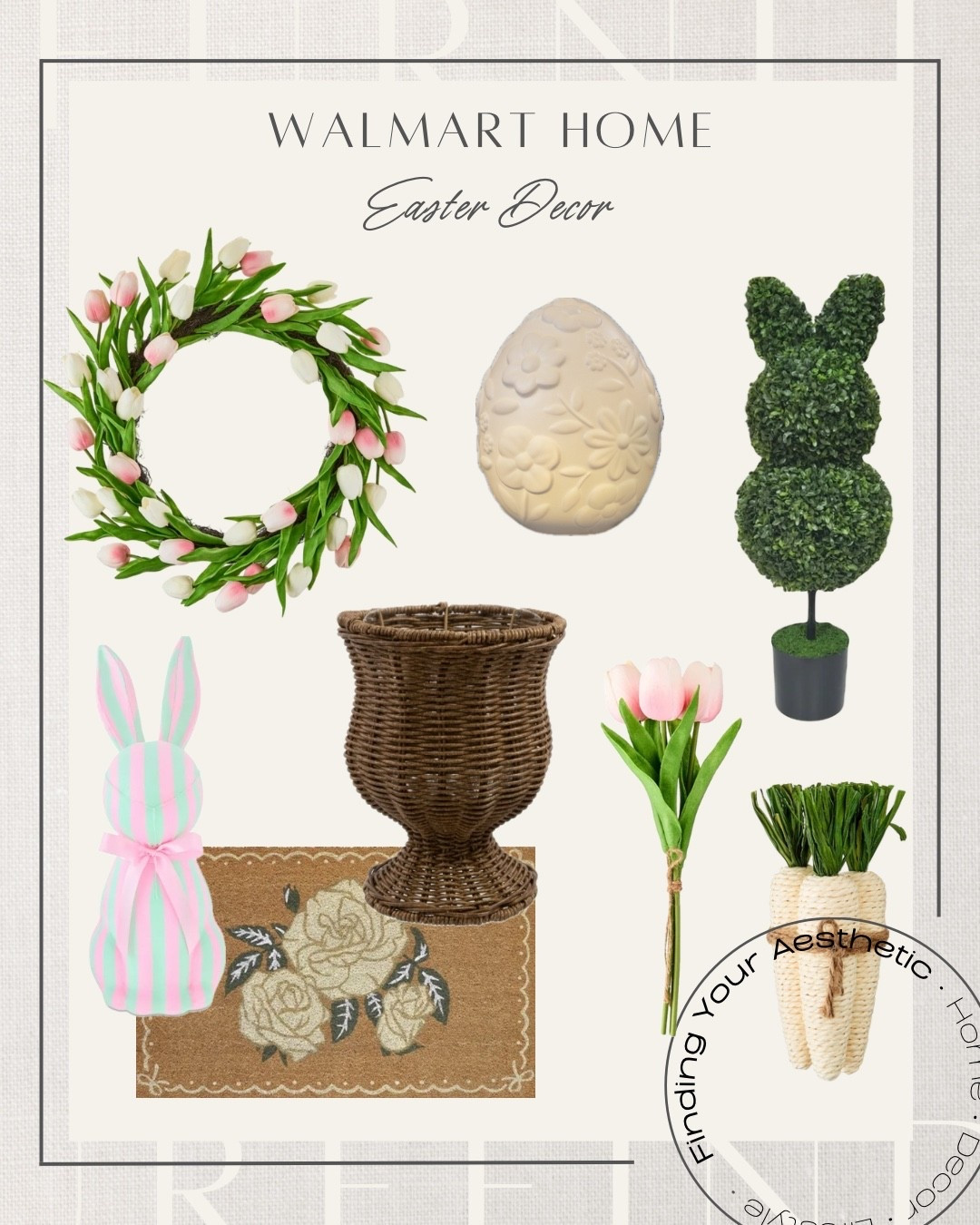 Affordable spring seasonal home decor for Easter with Walmart home finds  

#LTKHome #LTKSeasonal #LTKSaleAlert