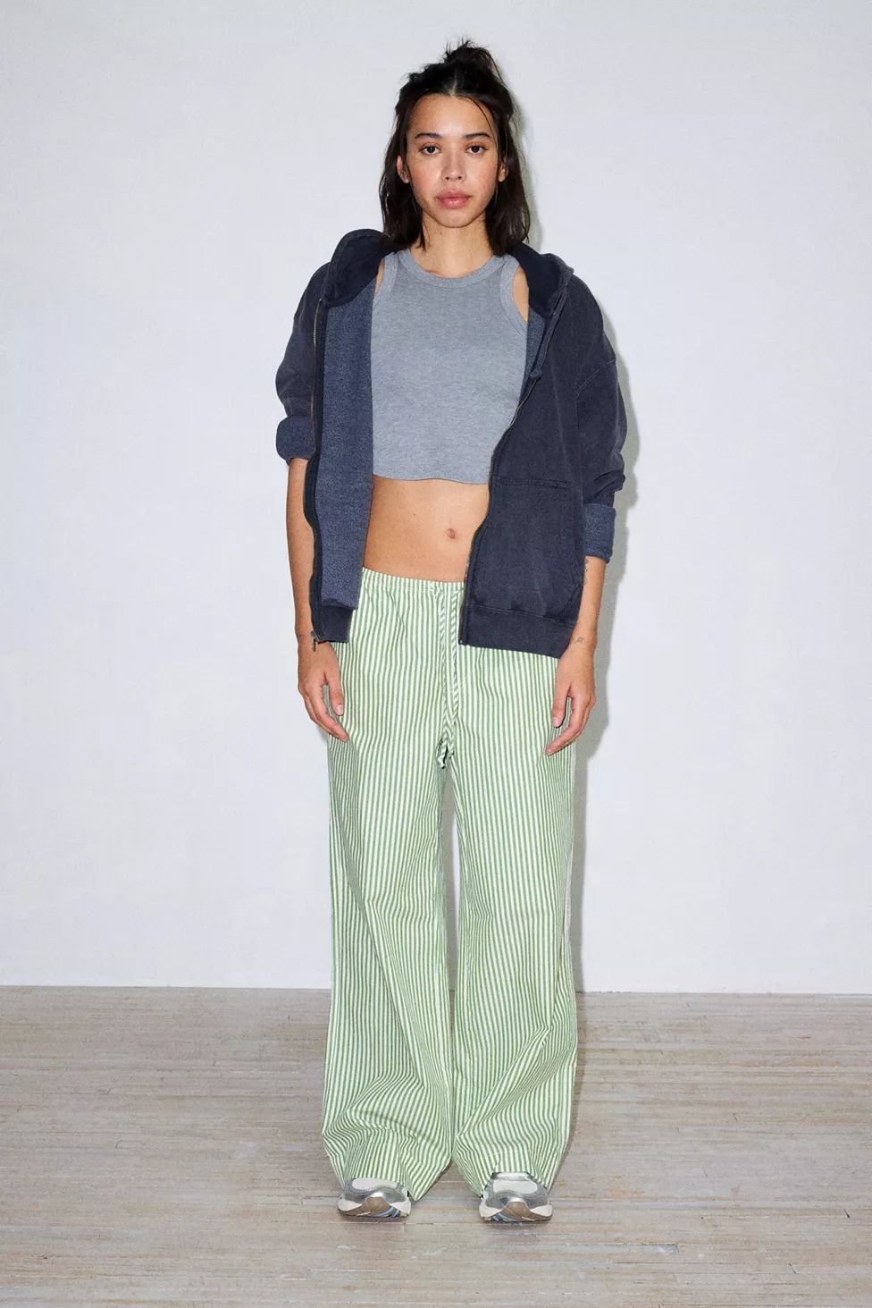 BDG Joey Poplin Wide-Leg Pant | Urban Outfitters (US and RoW)