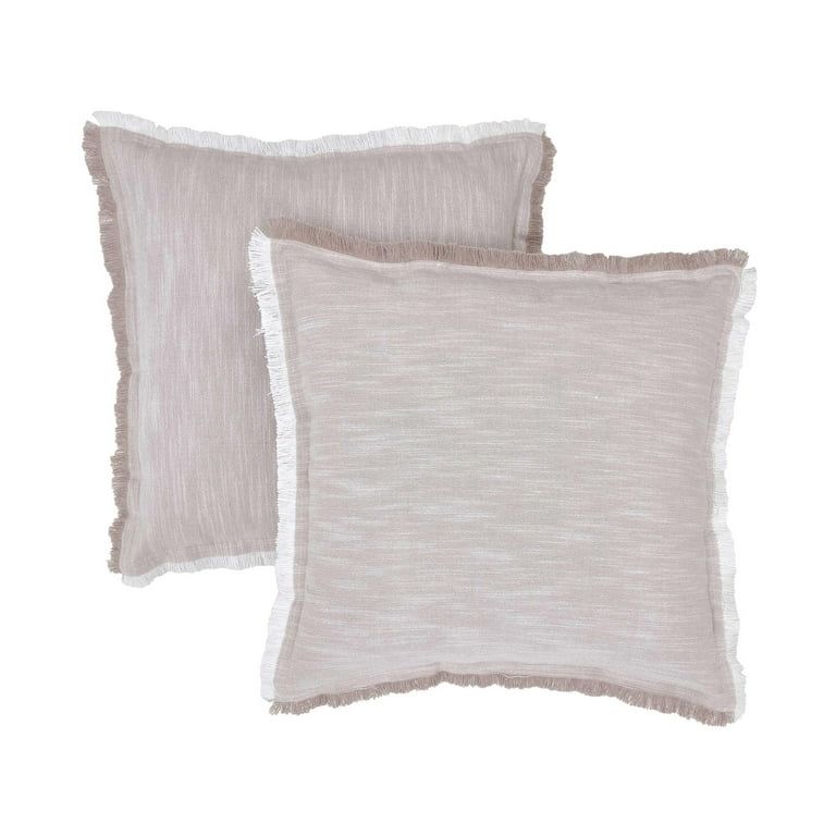 Better Homes & Gardens 20" x 20" Pink Cotton Decorative Pillows (2 Count) - Walmart.com | Walmart (US)