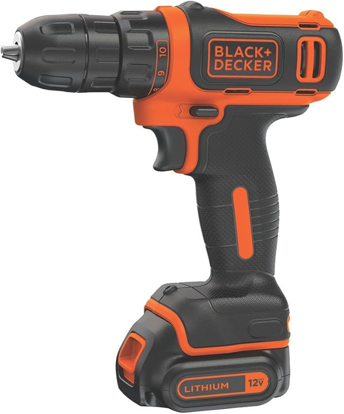BLACK+DECKER 12V MAX Cordless Drill/Driver, Battery and Charger Included (BDCDD12C) | Amazon (US)