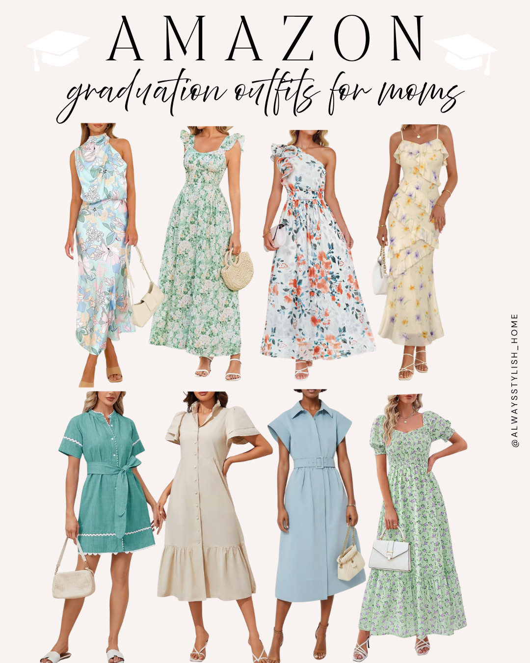 Graduation outfit ideas for moms 🎓✨ classy, comfortable, and effortlessly put together for celebrating one of the most special days 🤍 sharing chic dresses, elevated basics, and easy outfit ideas perfect for spring/summer graduations. graduation outfits for moms, mom graduation dress ideas, classy graduation outfits women, spring graduation outfits, summer graduation outfit ideas, chic mom style, graduation guest outfit women, elegant casual outfits, neutral dress outfits, graduation ceremony outfits 

 #LTKmomlife #LTKSeasonal #LTKOver40