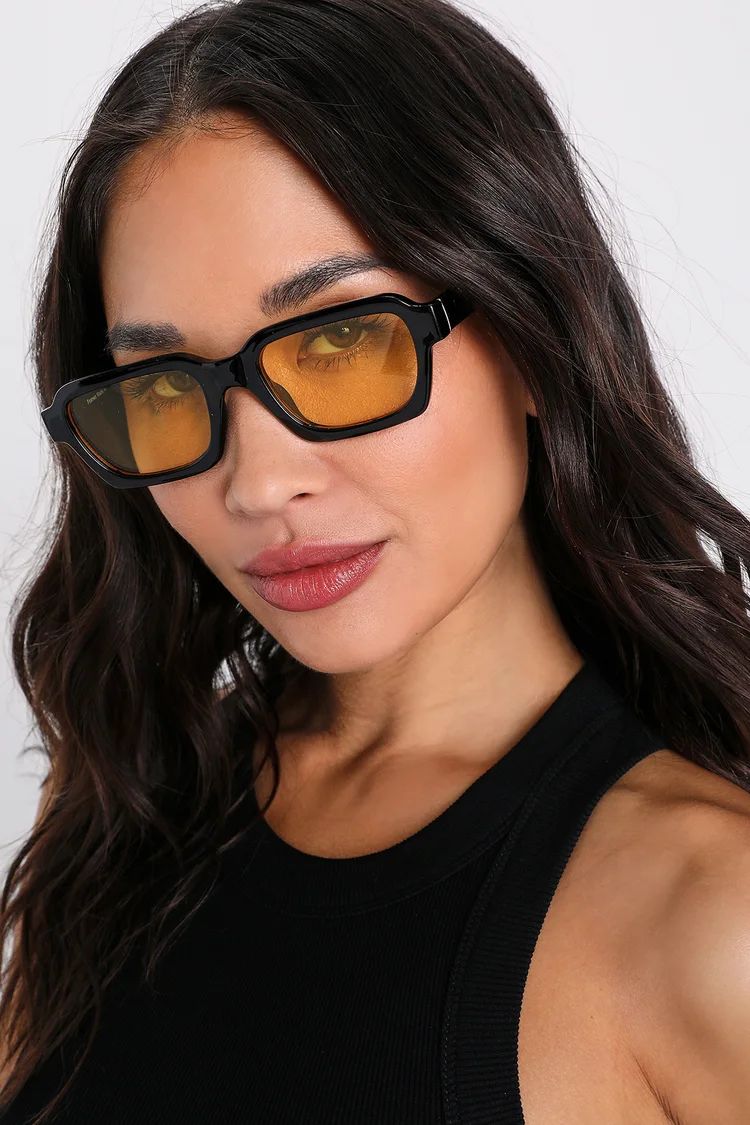 Always Charismatic Black Square Sunglasses | Lulus (US)