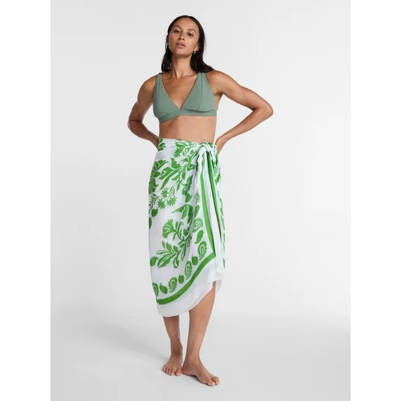 Time and Tru Women’s Print Pareo, One Size | Walmart (US)