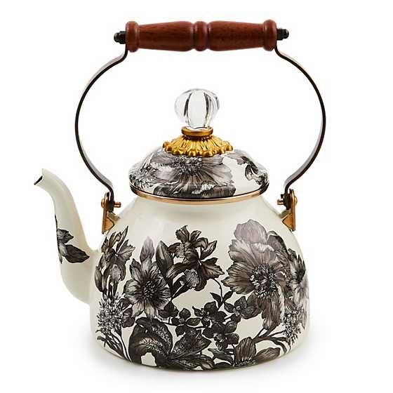 Sterling English Garden 2 Quart Tea Kettle | MacKenzie-Childs