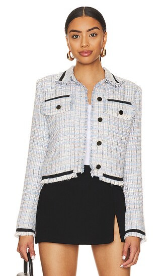 Ramona Short Shacket in Blue Multi | Revolve Clothing (Global)