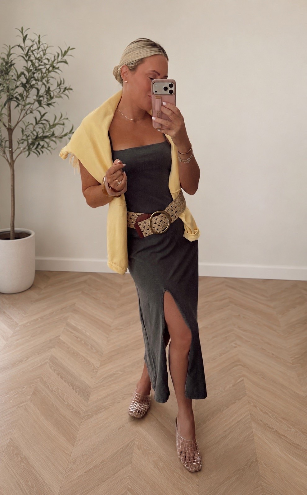 This dress is one of those easy pieces that works for so many occasions 🤎✨ Super comfortable, lays so nicely on, and can easily be dressed up or worn casually with flats and a sweater over your shoulders.

Perfect for errands, lunch, vacation dinners, or summer events when you want to feel effortless but still polished. And it comes in four beautiful colors 

spring dress • summer outfit • neutral outfit • vacation outfit • effortless style • elevated casual • chic everyday outfit • midi dress • resort wear • comfortable dress outfit

#LTKSeasonal #LTKgrwm #LTKootd