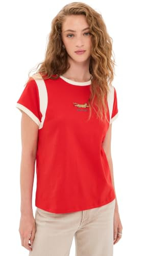 MOTHER Women's The Boxy Goodie Inset Tee, Mother Jag, S | Amazon (US)