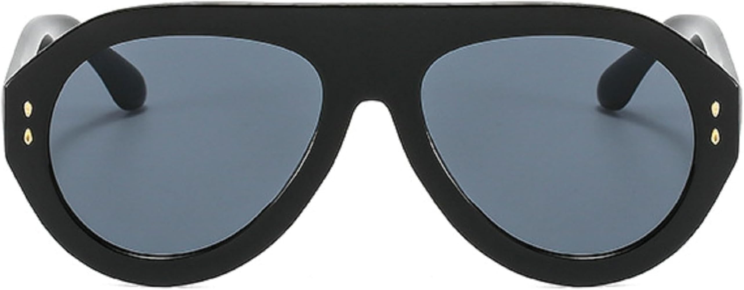 Popular Fashion Pilot Sunglasses Women Shades UV400 Retro Rivets Decoration Gradient Trending Men... | Amazon (US)
