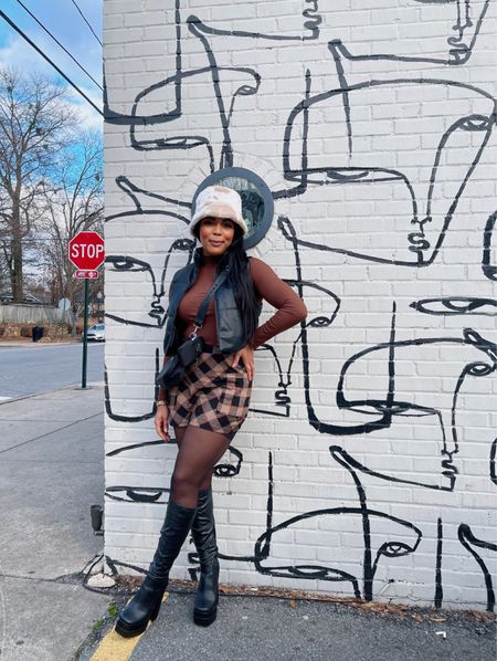 I love these knee-high platform boots and my bucket hat! Staple pieces from my wardrobe now 🎉 #blackwomenfashion

#LTKunder50 #LTKstyletip