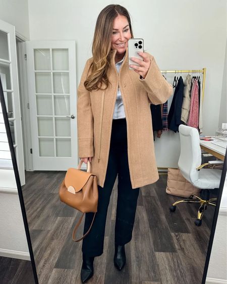 Winter workwear 

Spanx code: RYANNEXSPANX for 10% off

Fit tips: Perfect Button Down Blouse tts, L (has closed placket so no opening!!)// JCREW Factory coat tts, 12 // Pants size up if in-between XLP // Boots tts

#LTKcurves #LTKworkwear #LTKstyletip