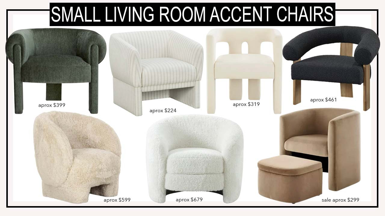 Barrel Chairs // Affordable accent chairs for your living room, bedroom, small space, and home office. barrel chair, mixed material barrel chair, velvet barrel chair, boucle chair, velvet chair, printed chair. YT 1/11/26 

 #LTKmomlife #LTKOver40 #LTKHome