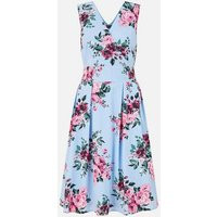 Mela Blue Floral Sleeveless Midi Wrap Dress New Look | New Look (UK)