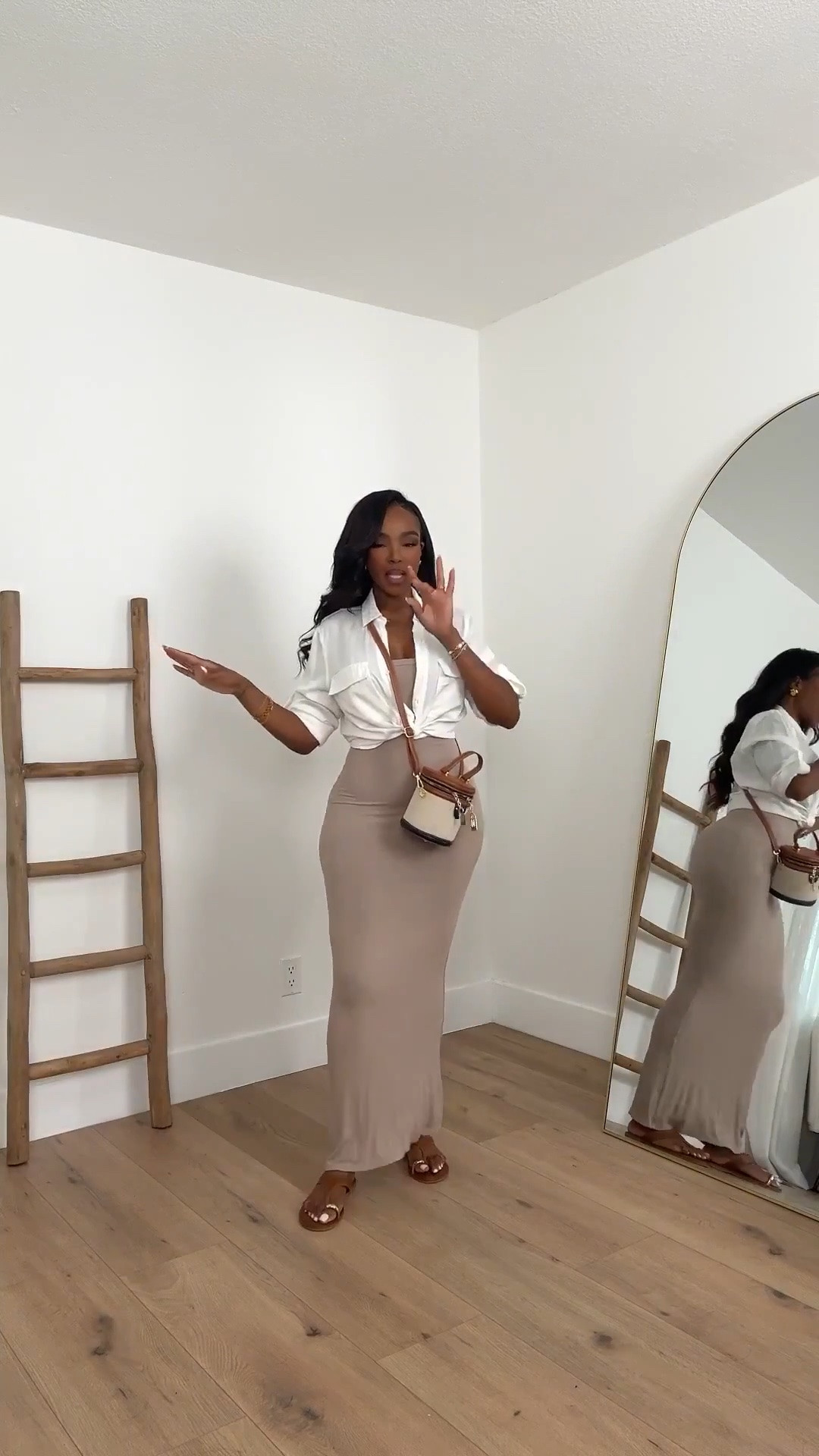 Scroll to shop! ✨ Everything from this look is linked below. 👇🏽    Wearing: Size Small | 5’4” | 140 lbs  📲   Download the FREE LTK app & follow me (@kirasfashionfinds) to shop all my daily finds.  #LTKootd #LTKPetite #LTKU