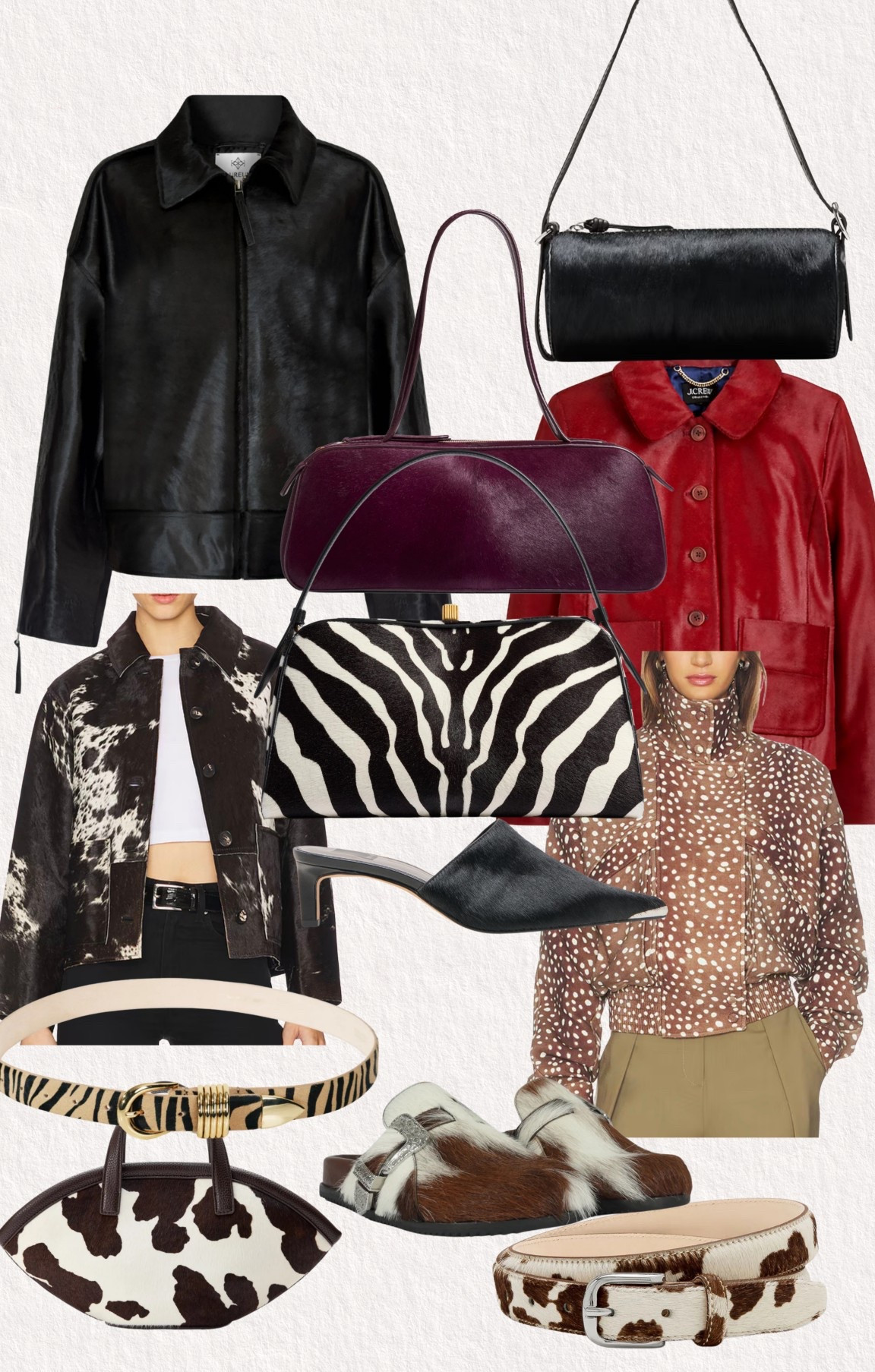 Calf hair and pony hair trend! All price points for you :) 

#LTKU #LTKSeasonal #LTKHoliday