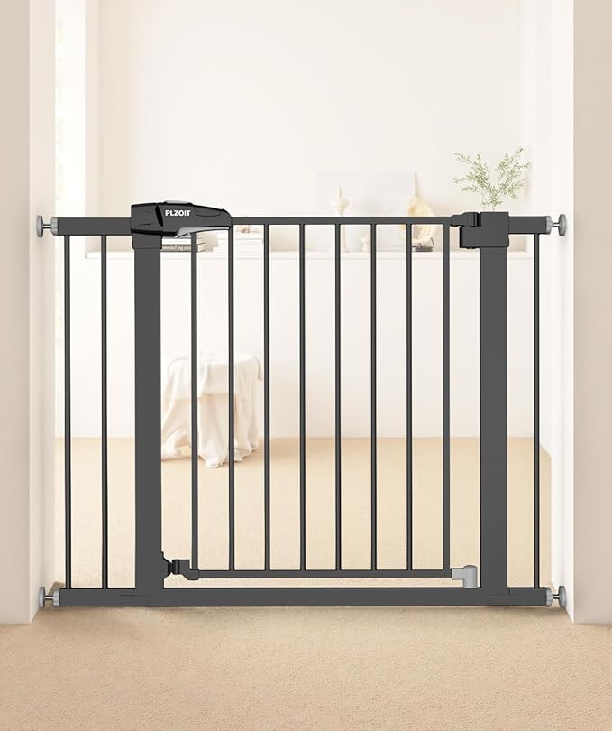 Baby Gate for Stairs, 29.5-40.5" Dog Gate for Doorways, Walk Thru Auto Close Metal Child Gate for... | Amazon (US)