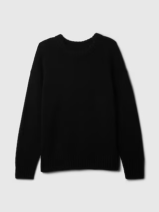 100% Cotton Oversized Boyfriend Sweater | Gap (US)
