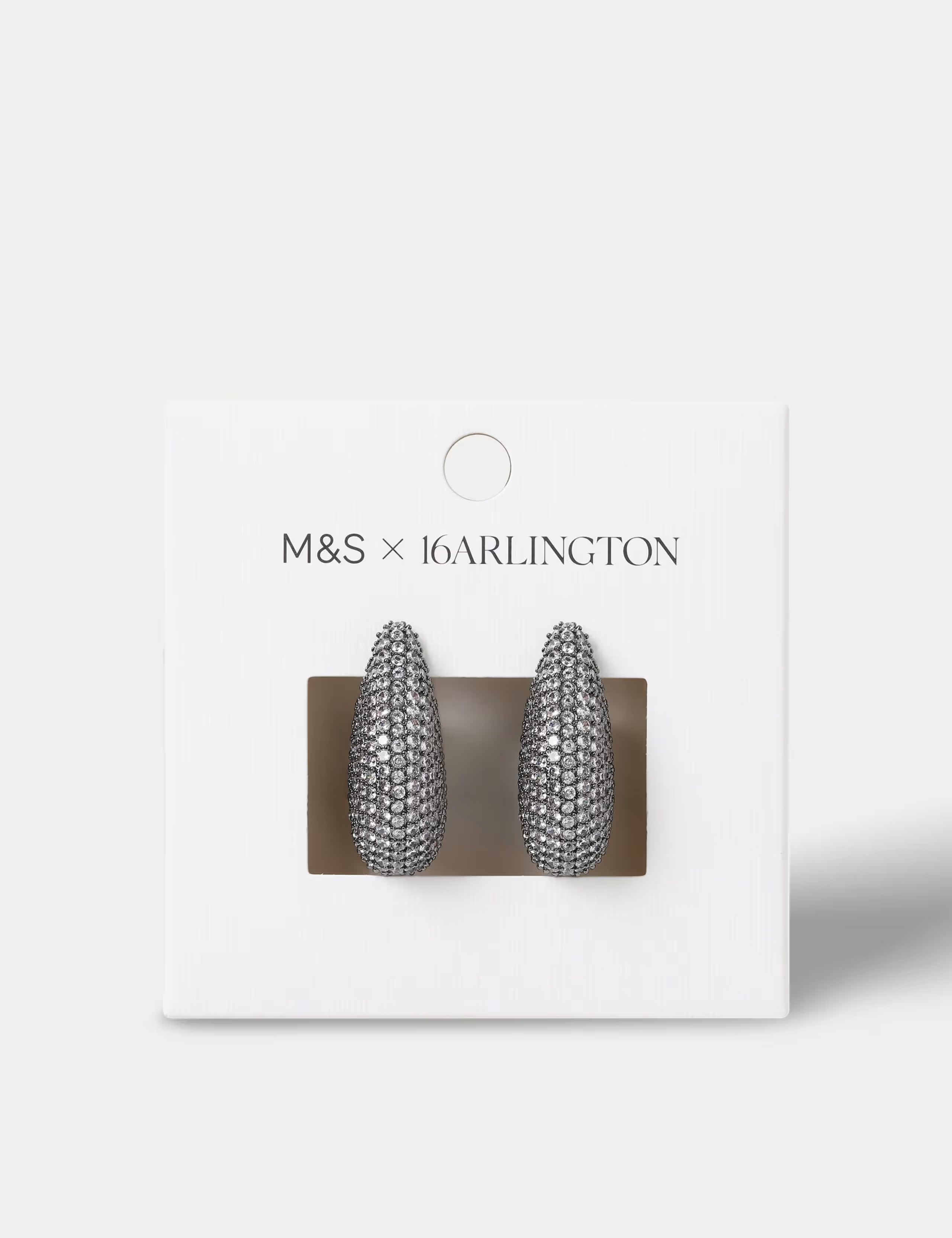 Embellished Gunmetal Dome Earrings | Marks & Spencer (UK)