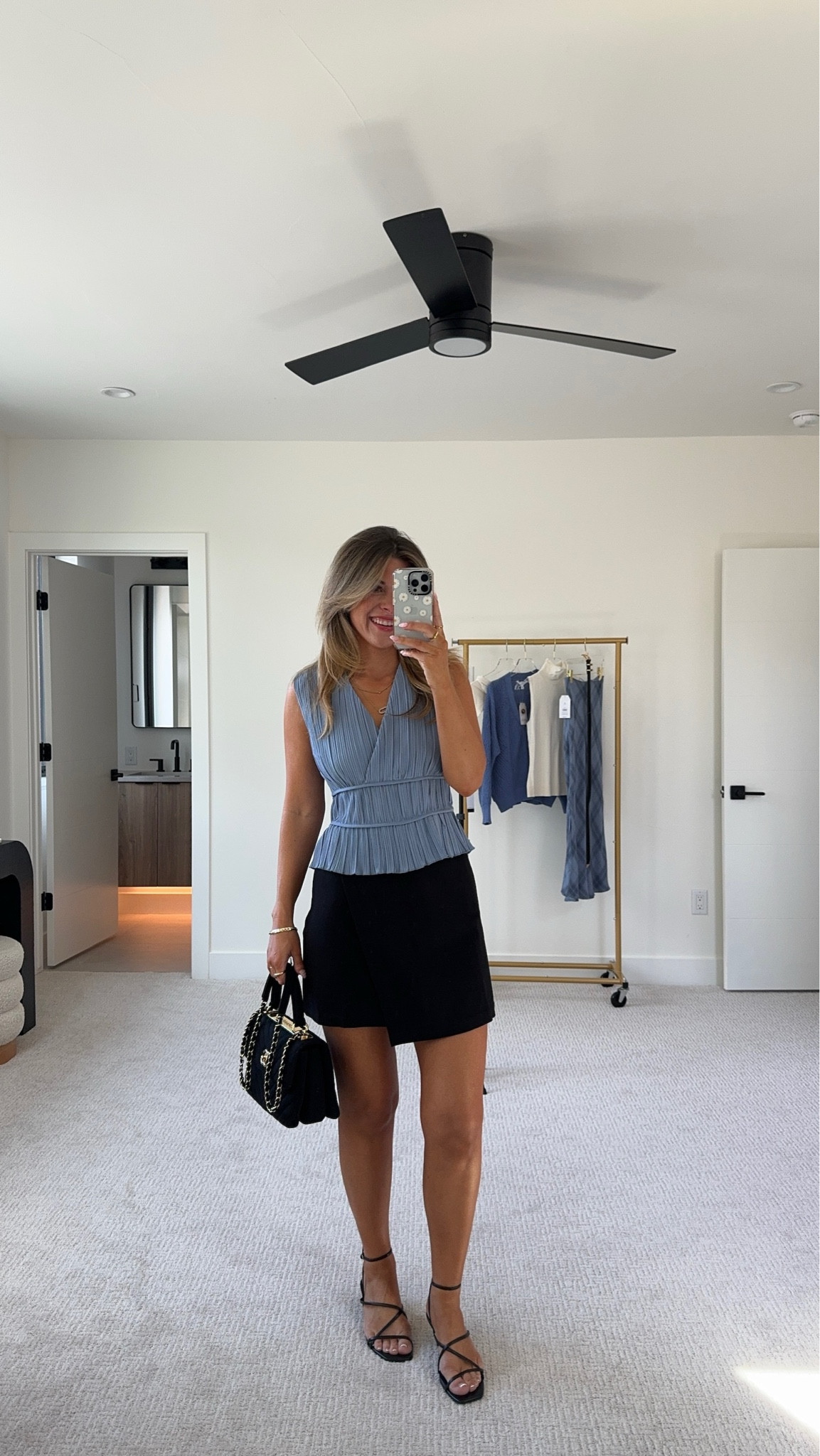 Walmart fall capsule collection workwear look blue strapless top with black mini skirt 

Sized down to an xs in both

Dibs code: emerson [unbothered bronze & strawberry summer]

#LTKWorkwear #LTKFindsUnder50 #LTKSeasonal