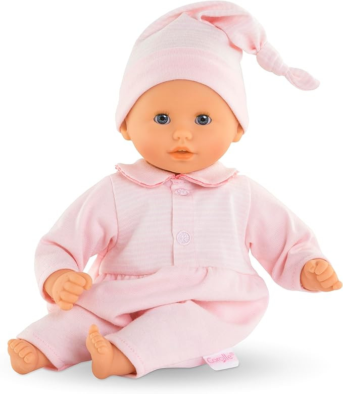 Corolle Bébé Calin Charming Pastel - 12" Soft Baby Doll with Vanilla Scent, Pink Outfit & Sleep... | Amazon (US)