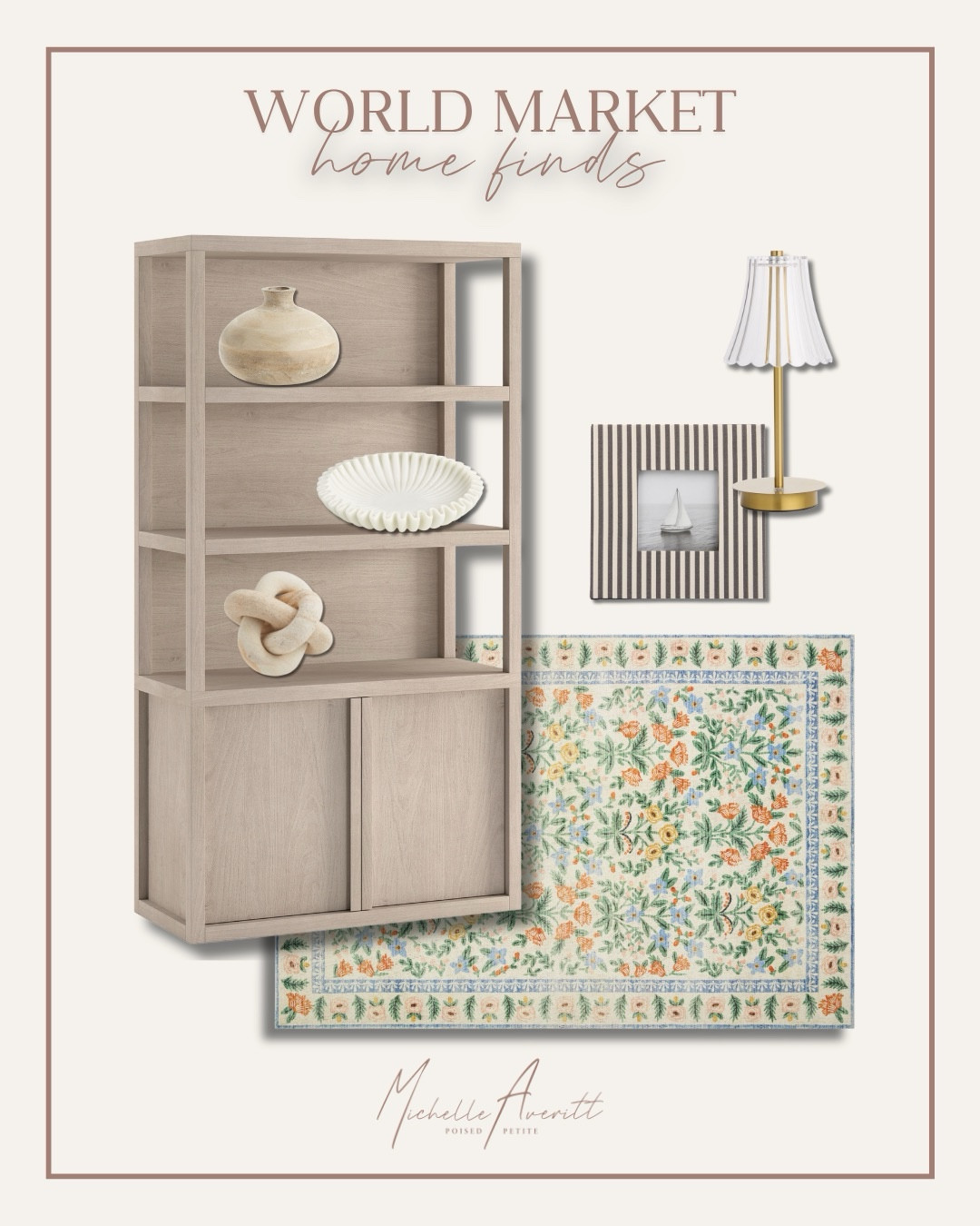 Neutral decor is in! I love these neutral peices from World Market that can slide anywhere and make a subtle impact. 

Bookshelves are a great addition to any room in your home! Neutral decor partners perfect with a pop of color or floral rug. 

Affordable home finds, spring decor, cozy home style

#LTKOver40 #LTKdayinmylife #LTKHome