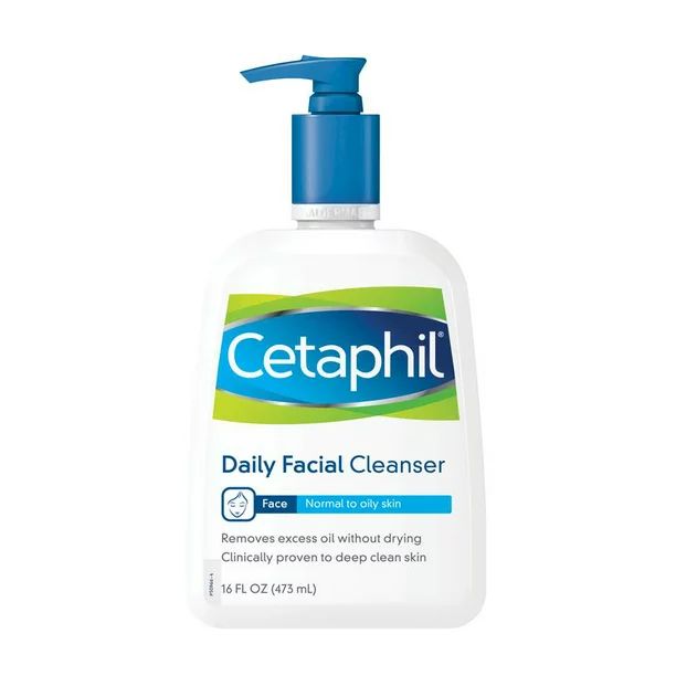 Face Wash by CETAPHIL, Daily Facial Cleanser for Sensitive, Combination to Oily Skin, 16 oz, Gent... | Walmart (US)
