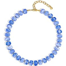 LILIE&WHITE Mothers Day Gifts for Mom Daughter Resin Chunky Beaded Necklace for Women Minimalisti... | Amazon (US)