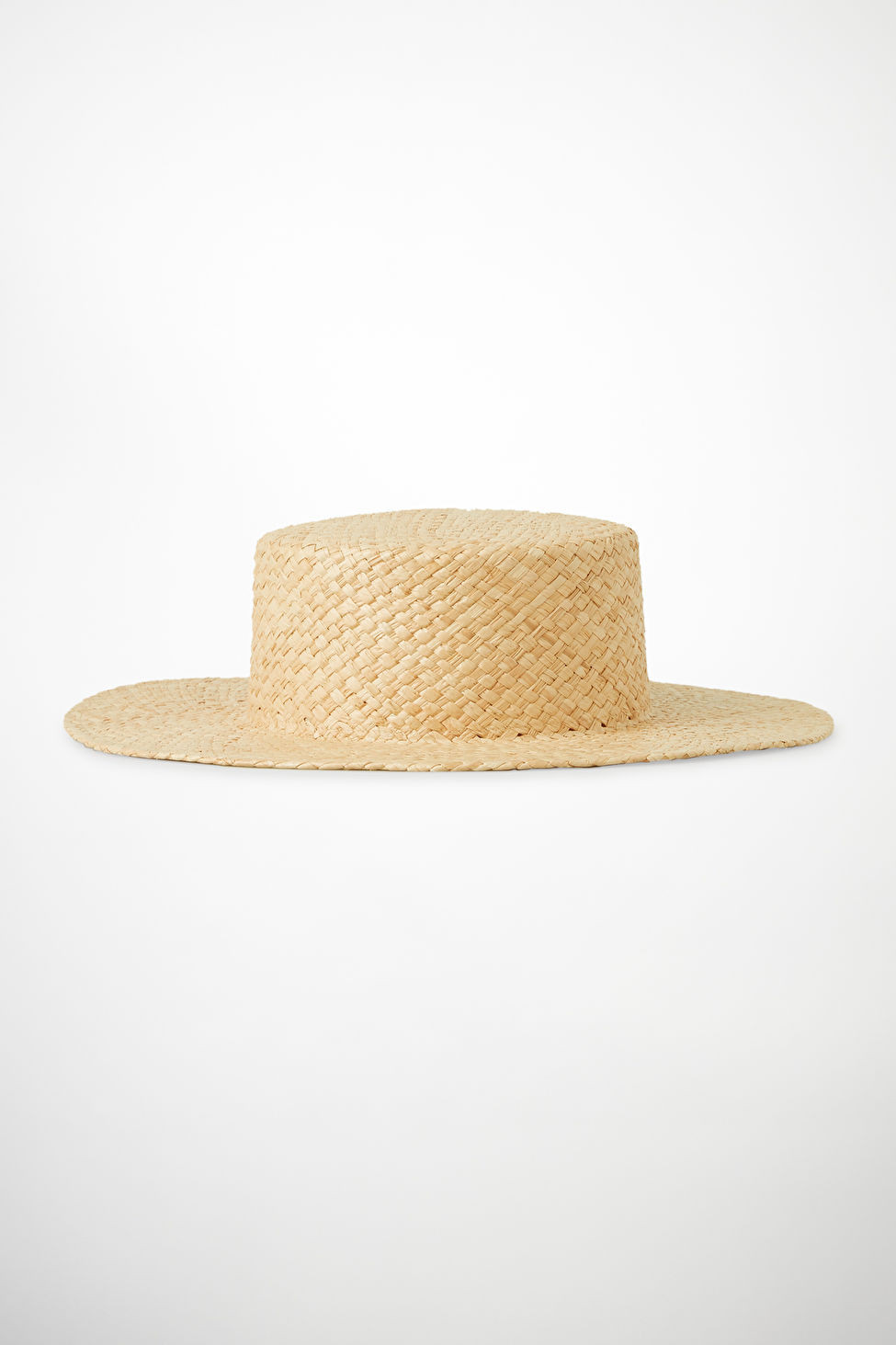 OVERSIZED STRAW BOATER HAT | COS UK
