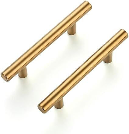 Ravinte 30 Pack 5 Inch Cabinet Pulls Brushed Brass Stainless Steel Kitchen Drawer Pulls Cabinet H... | Amazon (US)