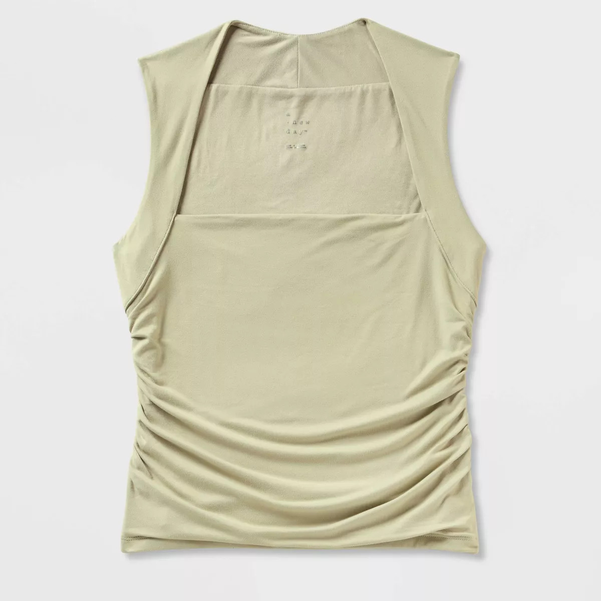 Women's Ruched Tank Top - A New Day™ Light Green XL | Target