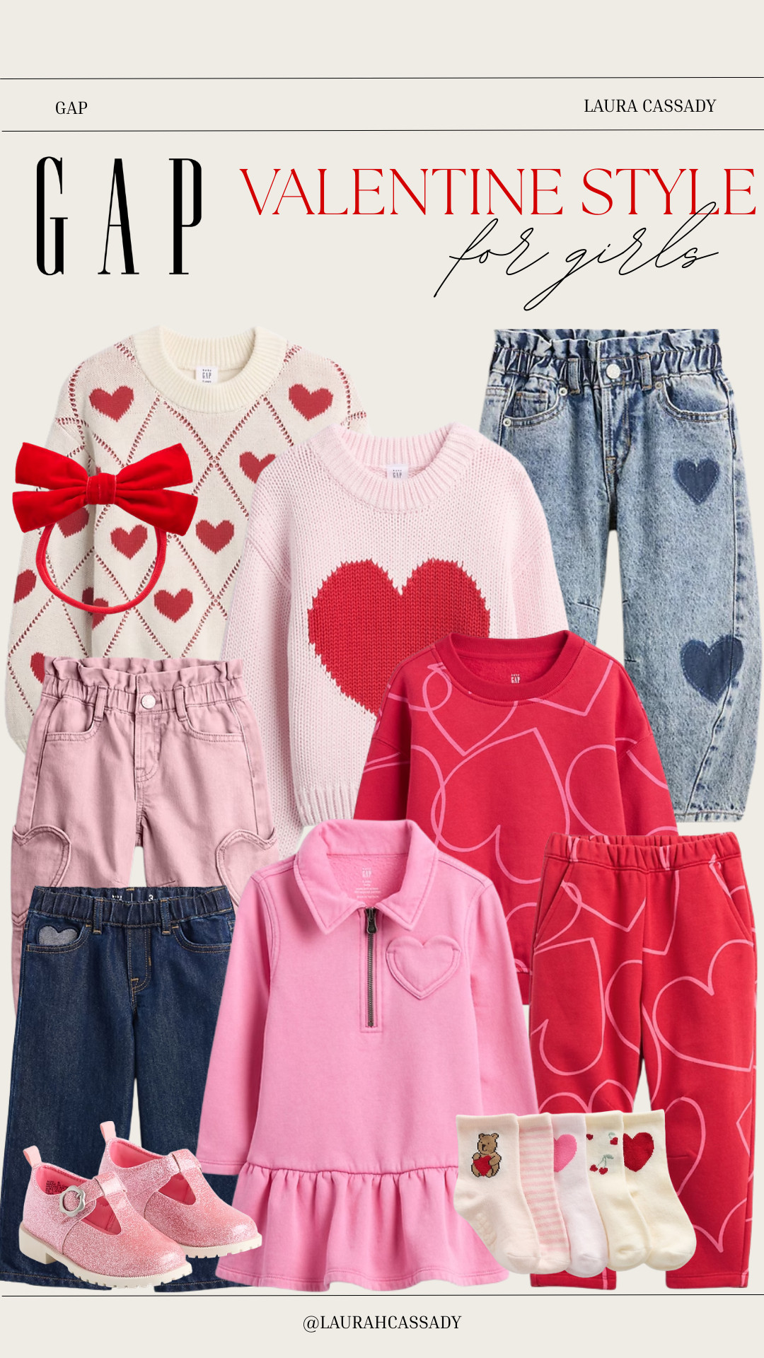 Gap Valentine’s style for girls 💖 So many sweet pieces — soft pinks, playful prints, and cozy layers perfect for celebrating Valentine’s Day in style. Great for school, photos, or special holiday moments! 

 #GapKids #GapStyle #ValentinesDayForGirls #GirlsOutfits #KidsFashion #HolidayStyle #LTKKids #ValentinesOutfits #PinkAndRedLooks #LTKValentine #LTKTall #LTKKids