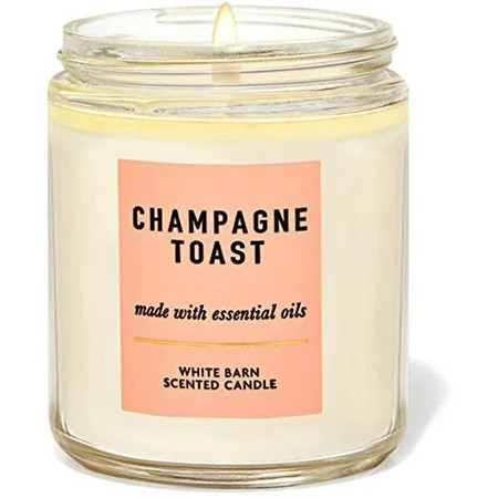 White Barn Bath & Body Works Single Wick Scented Candle Champagne Toast (Champagne Toast) | Walmart (US)